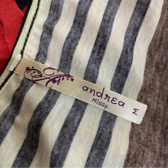 Andrea Missy Striped Short Sleeve Maxi Dress - Picture 5 of 6